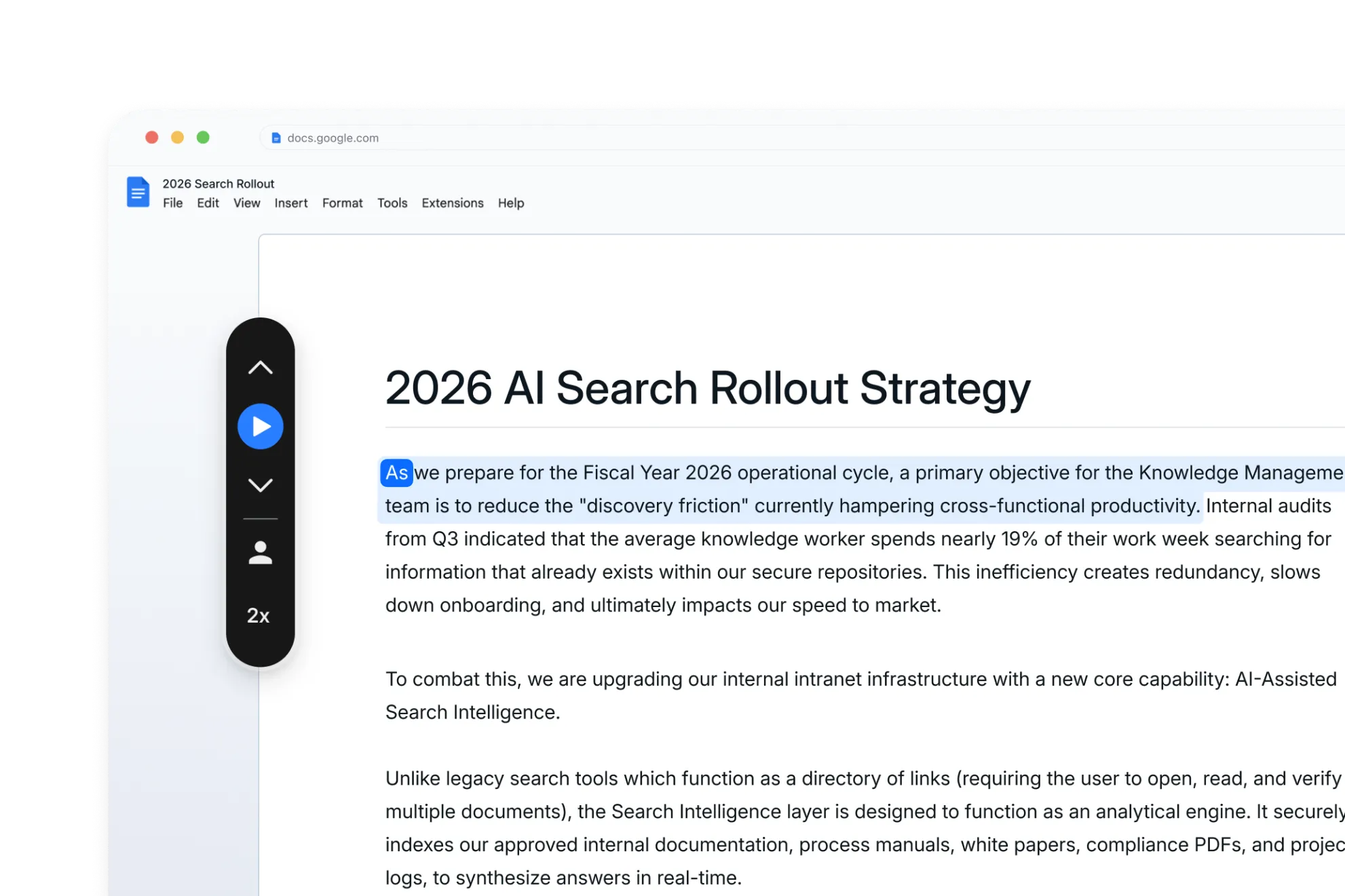Audeus Chrome Extension